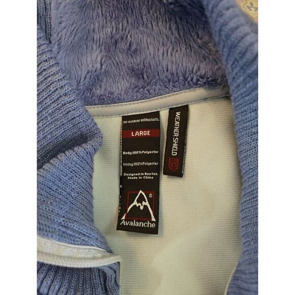 Avalanche Womens Fleece Jacket Full Zip Purple winter soft warm fairycore boho - Picture 8 of 11